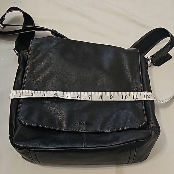 COACH HERITAGE WEB LEATHER MESSENGER  F70556 - Picture 11 of 13